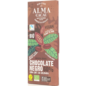 Alma do Cacau Edelbitterschokolade mit Kaffee 60%