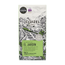 Laden Sie das Bild in den Galerie-Viewer, Cluizel Plantation Zartbitterschokolade "El Jardin" 75%