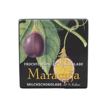 Laden Sie das Bild in den Galerie-Viewer, Crispy Frucht Milchschokolade mit Maracuja