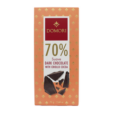 Laden Sie das Bild in den Galerie-Viewer, Domori Zartbitterschokolade mit Criollo-Kakao 70%