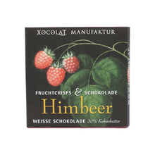 Laden Sie das Bild in den Galerie-Viewer, Weisse Schokolade mit gefriergetrockneten Himbeerstückchen