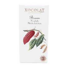 Laden Sie das Bild in den Galerie-Viewer, Xocolat Vollmilchschokolade Braun mit 45% Kakaoanteil