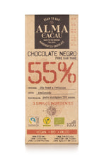 Laden Sie das Bild in den Galerie-Viewer, Alma do Cacau Edelbitterschokolade Sao Tomé 55%