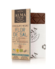 Laden Sie das Bild in den Galerie-Viewer, Alma do Cacau Edelbitterschokolade mit Fleur de Sel 60%
