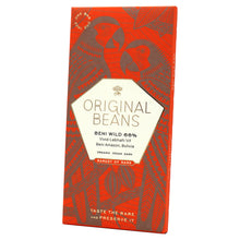 Laden Sie das Bild in den Galerie-Viewer, Original Beans Edelbitterschokolade Beni Wild Harvest 66%
