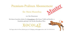 Laden Sie das Bild in den Galerie-Viewer, Xocolat Premium-Konfekt Abonnement mit 3 Genussboxen