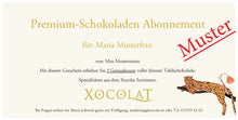 Laden Sie das Bild in den Galerie-Viewer, Xocolat Premium-Schokoladen Abonnement mit 3 Genussboxen