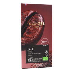 Cluizel Edelbitterschokolade mit Kaffee 70%