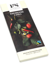 Laden Sie das Bild in den Galerie-Viewer, Frucht und Sinne Vollmilch Erdbeere Chili