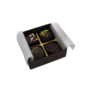 Xocolat Bonbonniere "Chocolat" mit 4 Stück Konfekt und personalisierter Banderole