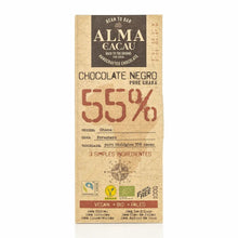 Laden Sie das Bild in den Galerie-Viewer, Alma do Cacau Edelbitterschokolade Ghana 55%
