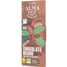 Load image into Gallery viewer, Alma do Cacau Edelbitterschokolade mit Kaffee 60%
