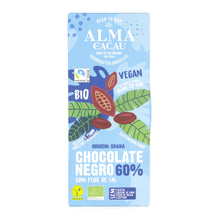 Load image into Gallery viewer, Alma do Cacau Edelbitterschokolade mit Fleur de Sel 60%
