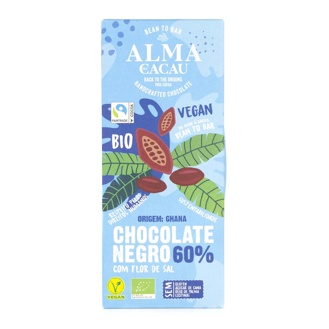 Alma do Cacau Edelbitterschokolade mit Fleur de Sel 60%