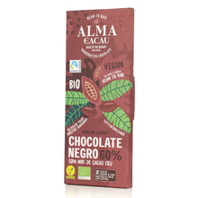Laden Sie das Bild in den Galerie-Viewer, Alma do Cacau Edelbitterschokolade mit Kakaonibs 60%
