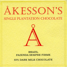 Load image into Gallery viewer, Akesson&#39;s dunkle Milchschokolade Brasilien 55%

