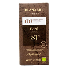 Laden Sie das Bild in den Galerie-Viewer, Blanxart BIO-Zartbitterschokolade Peru 81% (Ohne Zuckerzusatz)
