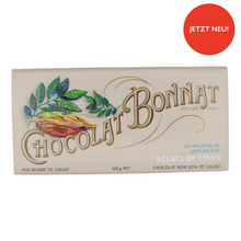 Laden Sie das Bild in den Galerie-Viewer, Chocolat Bonnat Dunkle Schokolade 65% mit Kakaonibs

