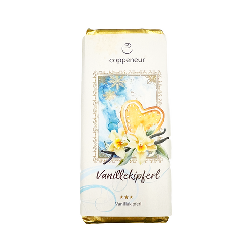 Weiße Schokolade mit Vanillekipferl-Füllung