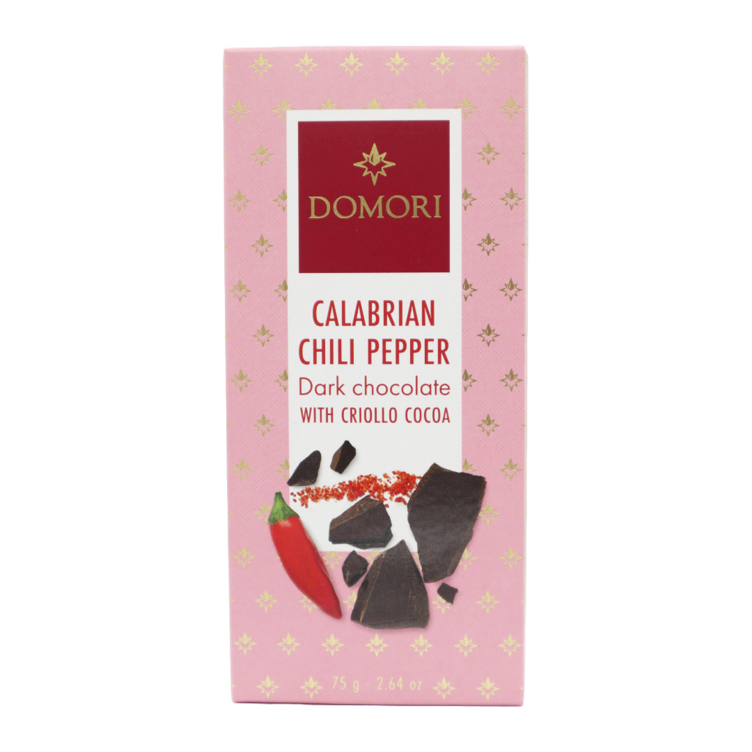 Domori Calabrian Chili 70 % – Dunkle Schokolade mit kalabrischem Chili