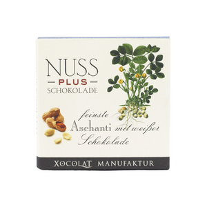 Nuss plus Weiße Schokolade mit Aschanti
