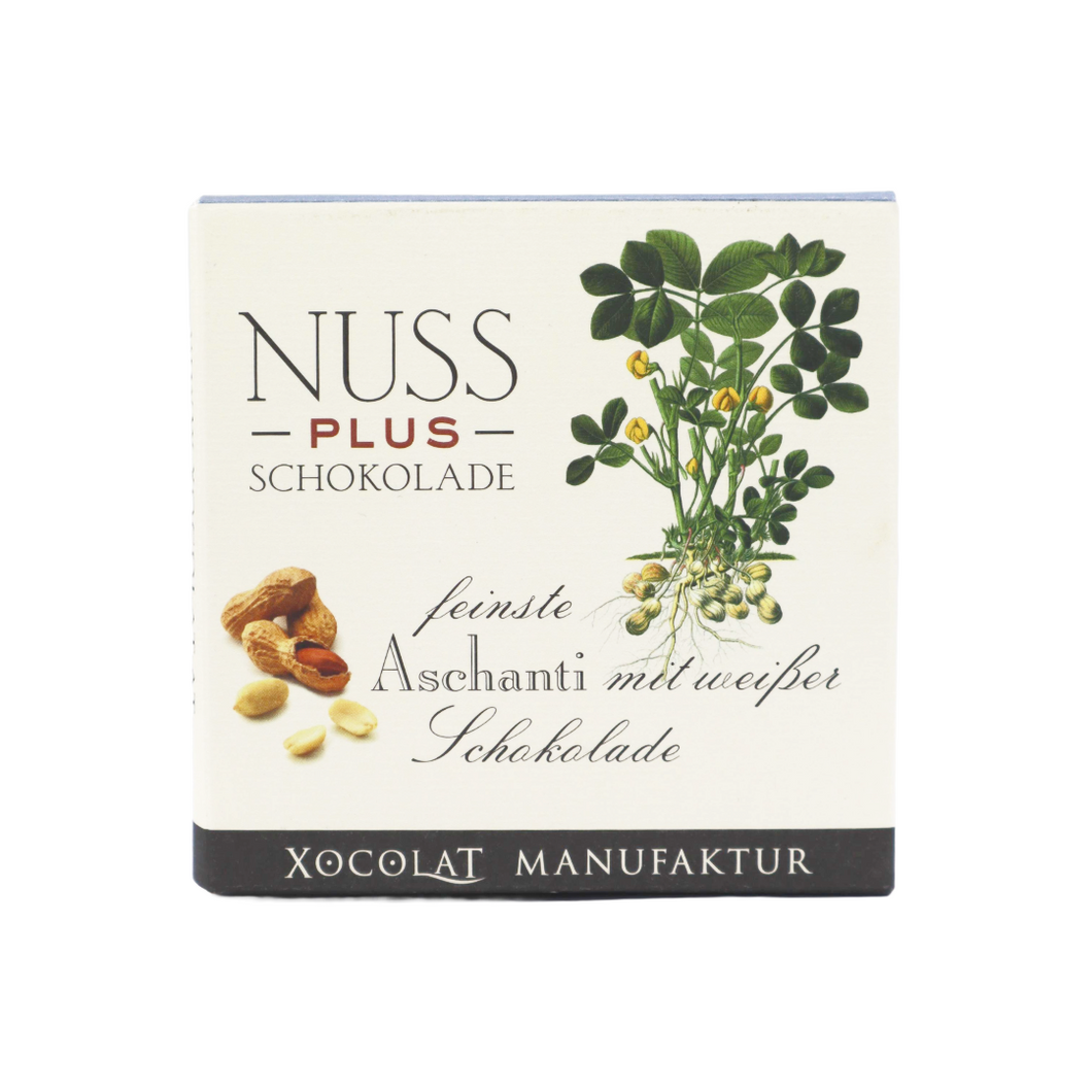 Nuss plus Weiße Schokolade mit Aschanti