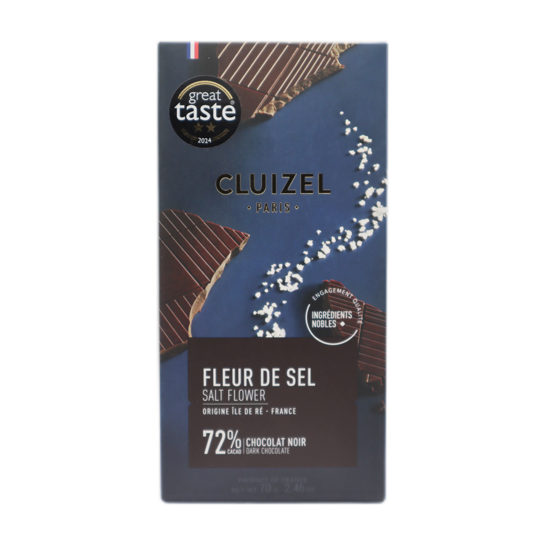 Cluizel Edelbitterschokolade mit Meersalz 72%