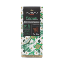 Laden Sie das Bild in den Galerie-Viewer, Valrhona Noir Manjari dunkle Schokolade 64%
