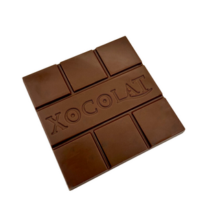 Xocolat Vollmilchschokolade mit Blumendruck - Von Herzen!