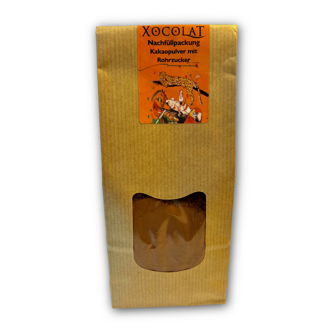 Nachfüllpackung Xocolat Hausmarke Kakaopulver mit Rohrzucker