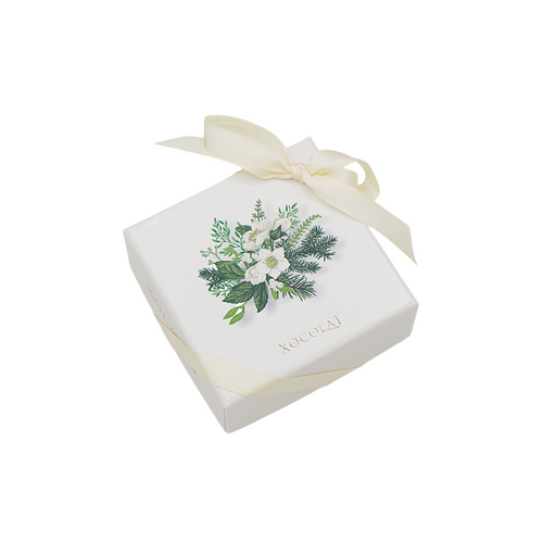 Xocolat Weihnachtsbonbonniere Winterblüte mit 4Stk Konfekt