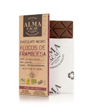 Laden Sie das Bild in den Galerie-Viewer, Alma do Cacau Edelbitterschokolade mit Himbeeren 60%
