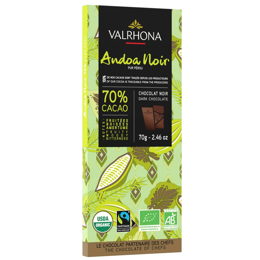 Valrhona Noir Andoa dunkle Schokolade 70%