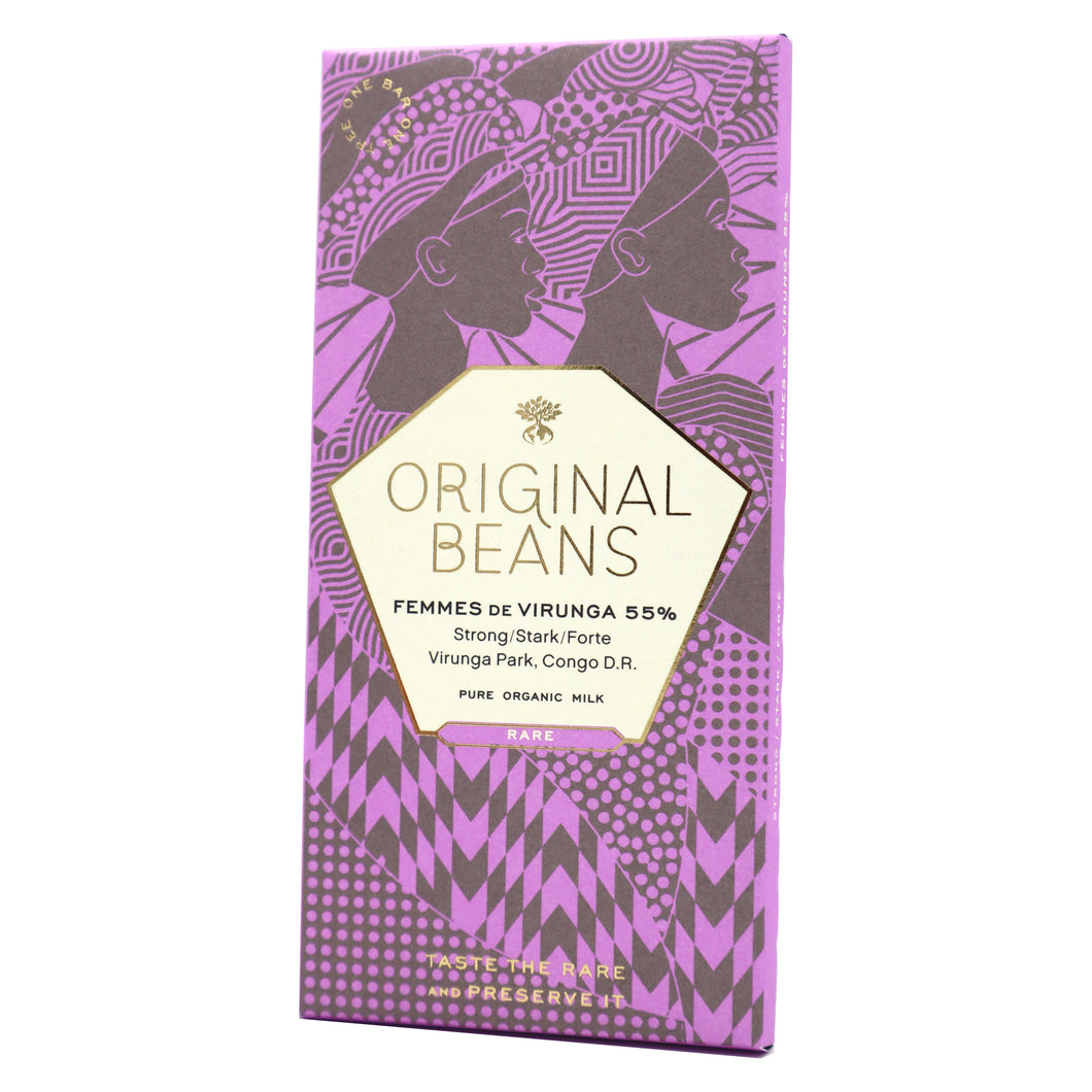 Original Beans Edelbitterschokolade Femmes de Virunga 55%