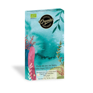 Chocolate Organiko Bio-Schokolade mit Fleur de Sel aus Ibiza 70%