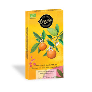 Chocolate Organiko Milchschokolade mit Orange und Kardamom 46%