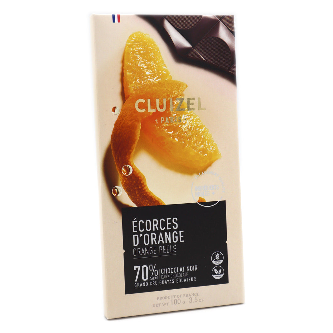Cluizel Edelbitterschokolade mit Orange 70%