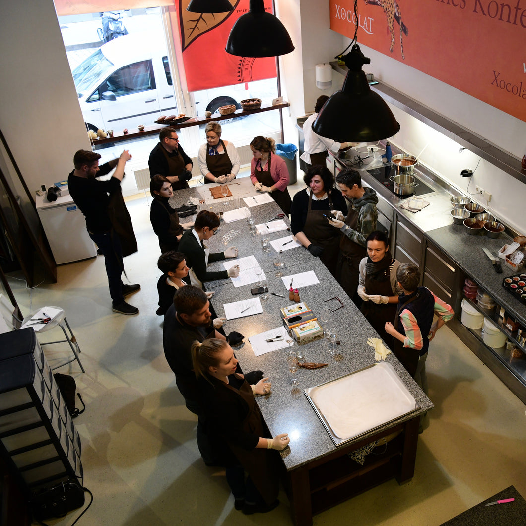 Gutschein für einen Schokoladenworkshop Patisserie in der Xocolat Manufaktur