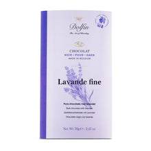 Laden Sie das Bild in den Galerie-Viewer, Dolfin Zartbitterschokolade mit Lavendel
