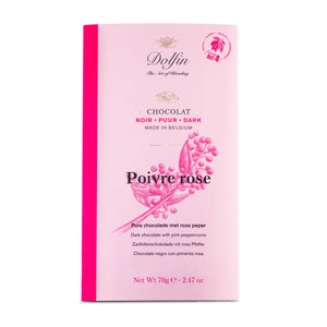 Dolfin Zartbitterschokolade mit rosa Pfeffer