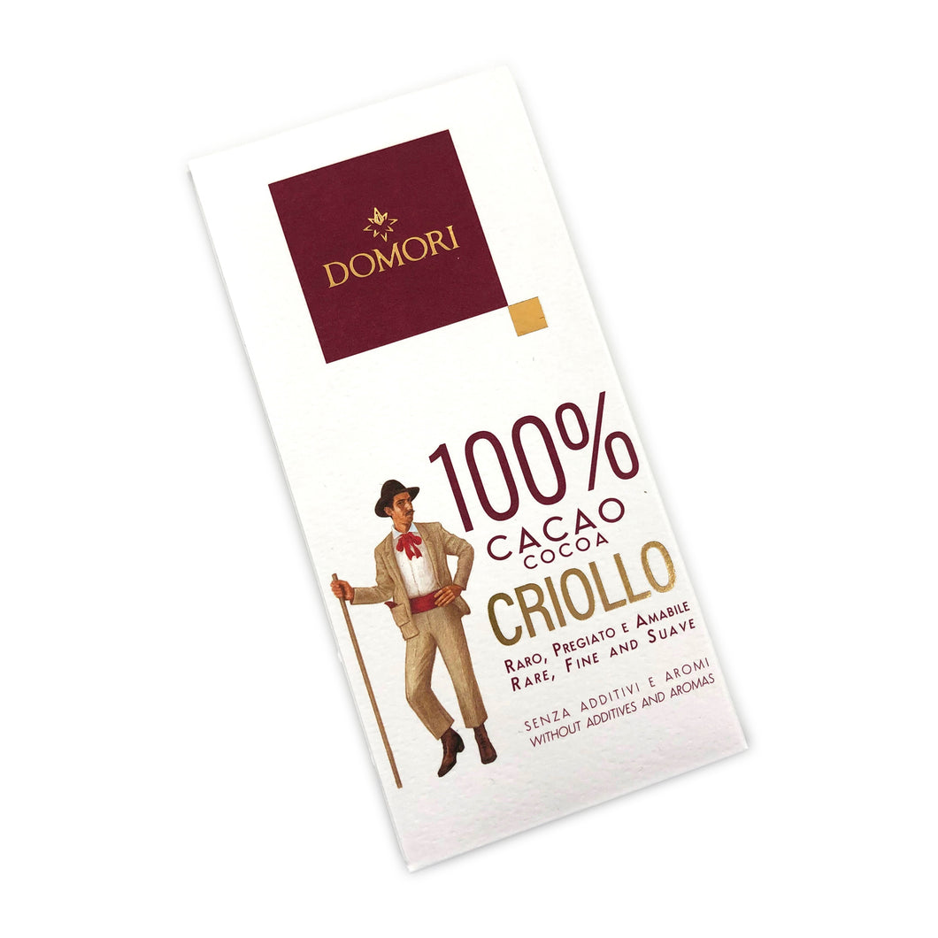 Domori Zartbitterschokolade Fondente Criollo 100%