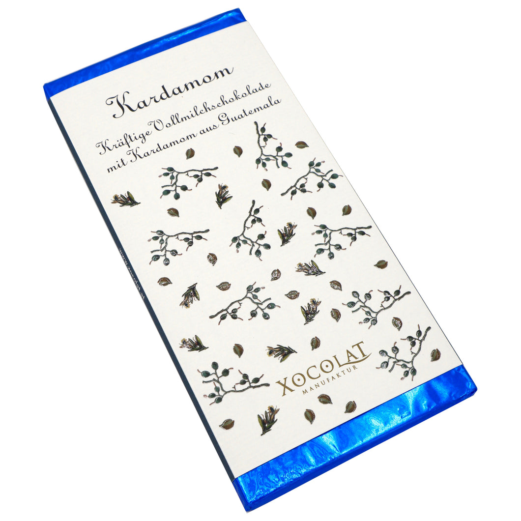 Xocolat Edelvollmilchschokolade mit Kardamom