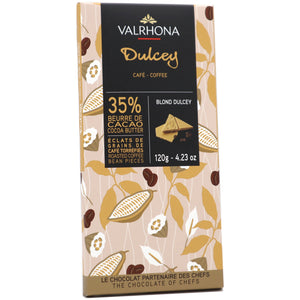 Valrhona Dulcey karamellisierte weiße Schokolade mit Kaffee 32%