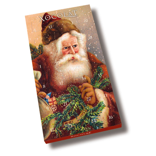 Xocolat Adventkalender Weihnachtsmann-Motiv mit 24 Stk. Konfekt