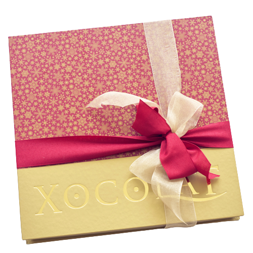 Xocolat Weihnachtsbonbonniere mit 64 Stück Konfekt